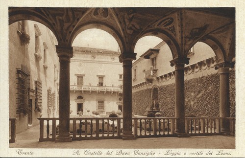 Cartolina trento castello - -, r.