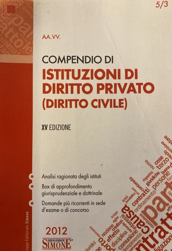 Compendio istituzioni di - di,