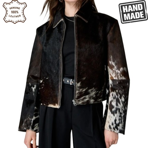 Giacca pelle mucca capelli - giacca,
