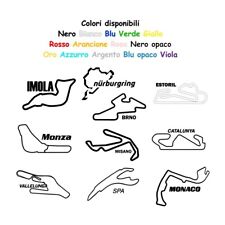 Adesivo CIRCUITO in vinile vari colori BRNO IMOLA NURBURGRING SAP MONZA MONACO