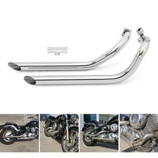 Tubi di scarico Silenziatore per Yamaha Dragstar V star 650 400 XVS650 XVS400