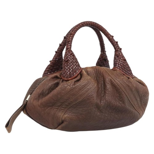 Borsa spia fendi pelle marrone - borsa,