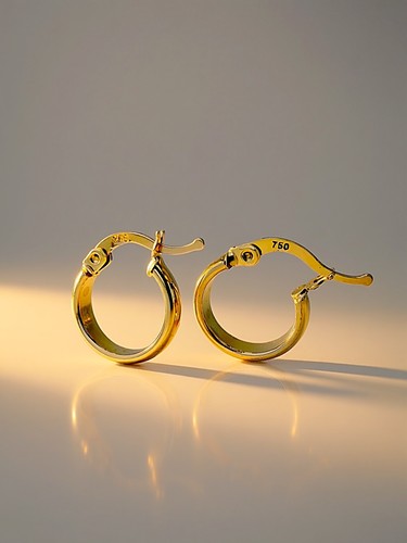 Orecchini cerchio oro - orecchini,
