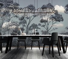 Carta da parati 3D disegnata a