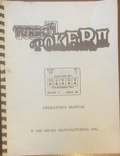 Manuale macchina video poker