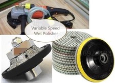 Lucidatrice a umido 3/8" rotonda mezzo bullnose router 16 pad granito pietra cemento