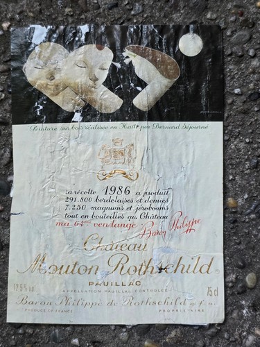 Etichetta chateau mouton - etichetta,