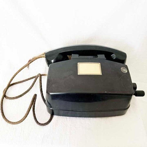 Usato antico telefono nero - [usato],