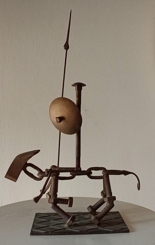 Scultura ferro vintage - in,