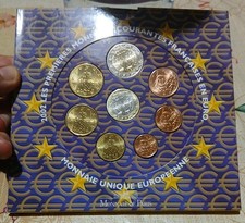 Serie Euro FRANCIA 2002  (2) 8 Monete Fdc Uncirculated Zecca  compra subito 