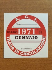 Bollo decorativo GENNAIO 1971