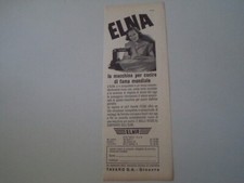 advertising Pubblicità 1951 MACCHINA PER CUCIRE ELNA - TAVARO GINEVRA