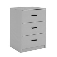 Comodino moderno grigio freddo