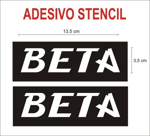 Adesivi stencil beta betamotor - beta,