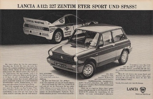 Lancia 112 pubblicità - lancia,