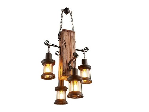 Lampadario sospensione rustico