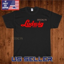 NEW SHIRT LUDWIG DRUMS MEN'S LOGO UNISEX T-SHIRT FUNNY AMERICAN USA SIZE S-5XL