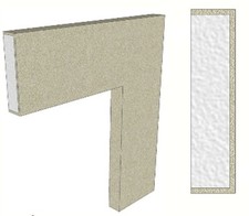 CORNICI IN POLISTIROLO RESINATE  115 X 36 X 1000 MM