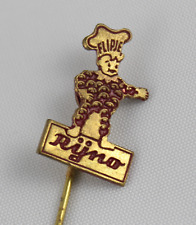 Vintage Spilla Fermacravatta Rijno Flipje Pomodoro Metallo Smaltato Olanda c1960