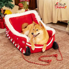 Cuccia Cane Slitta – Natale/ Morbida /Decorazione Interno / Tessuto Resistente