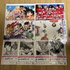 Set premi Bandai Dragon Ball Ichiban Kuji G&H file trasparente e poster