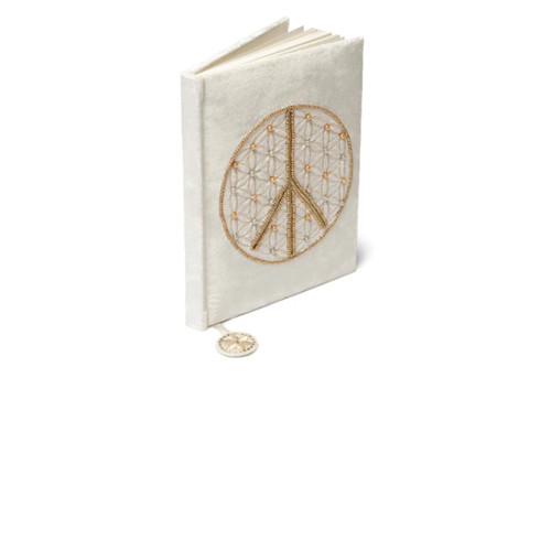 Quaderno bianco fiore vita - bianco,