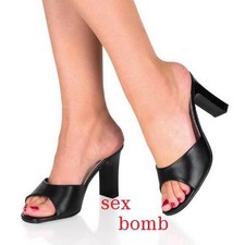 SEXY sandali NERO OPACO tacco