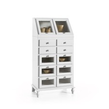 Dispensa bianca mobile da