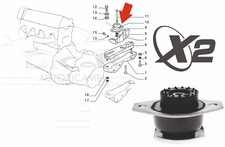 2X SUPPORTI MOTORE SUPERIORI