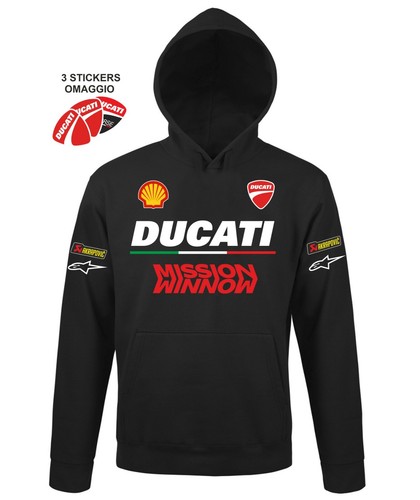 Felpa cappuccio ducati - ducati, style