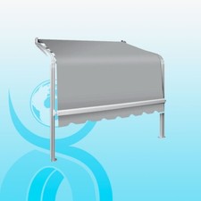 TENDA TENDE DA SOLE MOD DA GIARDINO SPESSORE TUBOLARE 60X80 A CAPANNO, SU MISURA