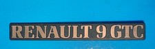 RENAULT 9 GTC LOGO SIGLA EMBLEMA FREGIO STEMMA SCRITTA TARGHETTA BADGE