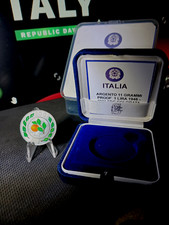 ITALIA 1 LIRA ARGENTO 1946-2001  FDC COLORATA. ADDIO ALLA LIRA