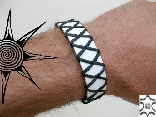 Polsino bracciale artigianale - bracciale,
