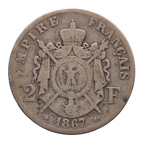 Francia 2 franchi - francia, 1867