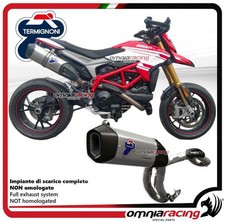 Termignoni Scarico completo alto racing titanio D133 Ducati Hypermotard 939 17>
