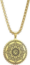 Mandala Om Aum Ohm Collana