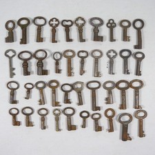 LOTTO STOCK 40 PICCOLE CHIAVI ANTICHE IN FERRO E METALLO ANTIQUE KEYS W300