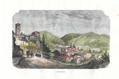 Stampa antica bassano del - stampa,