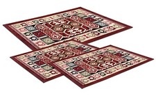 Tris tappeto geometrico etnico