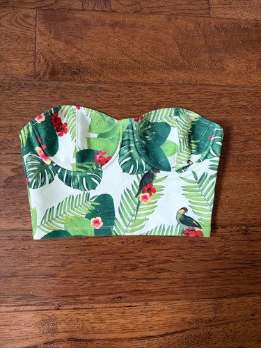 Top zara corsetto bustier crop - top,