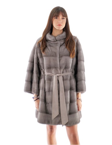 Cappotto visone orizzontale