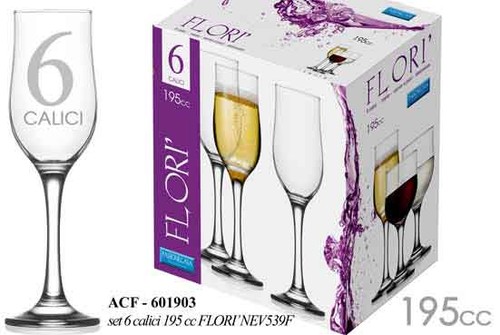 Flute calice bicchieri - 6,