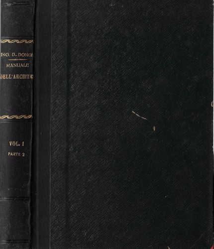 Manuale dell architetto vol - dell'architetto,
