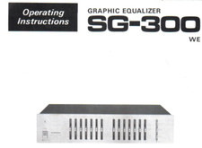 manuale utente e schemi elettrici equalizzatore pioneer sg-300 carta formato a4
