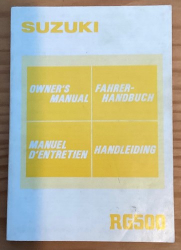 Suzuki rg500 1985 manuale - rg500,