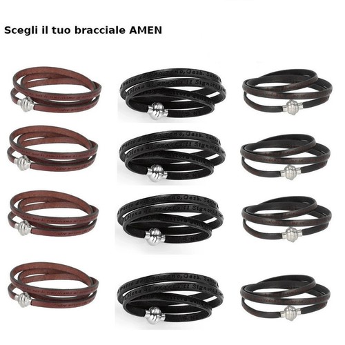 Bracciale amen pelle - amen,
