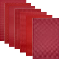 7 Fogli PVC Tegole in Miniatura, Mattoni in Miniatura, Mini Modello Di Mattoni R