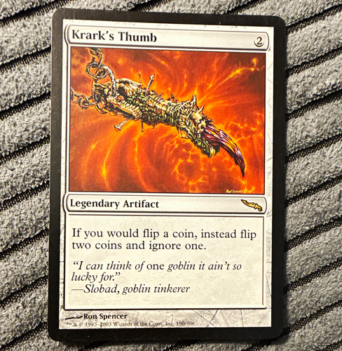 Krark thumb mtg mirrodin - krark's,