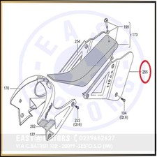 POLINI 144.804.020 FIANCHETTO LATERALE PORTANUMERO SINISTRO XP4
